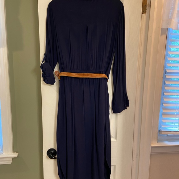 VENUS WOMENS NAVY BLUE DRESS.  SIZE LARGE. EUC. - Picture 6 of 8